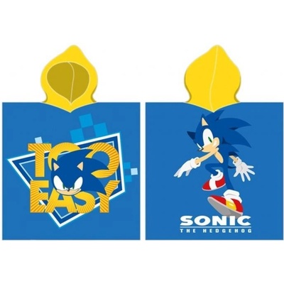 Carbotex Bavlnené pončo 55 x 110 cm Ježko Sonic SONIC237007