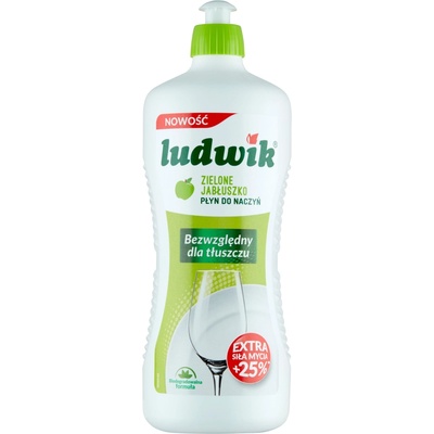 Ludwik Tekutý prostriedok na umývanie riadu Zelené jablko 900 ml