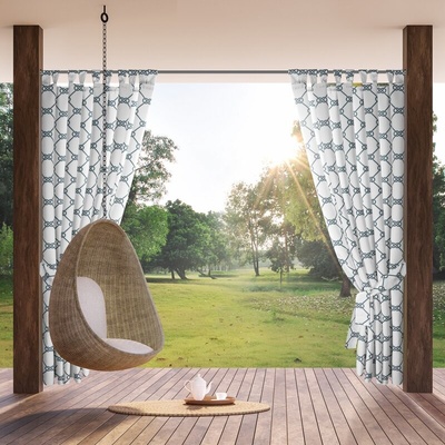 Takoy Závěs GARDEN na zahradu a terasu z voděodolné látky s námořnickým motivem na poutkách se suchým zipem 155 x 200 cm-HF-464949 | 155 x 200 cm