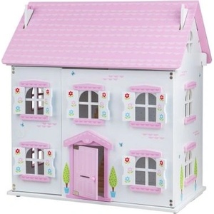 Bigjigs Toys - Дървена куклена къща - Къщата с пеперудите (JT149)