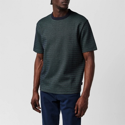 PS Paul Smith Тениска PS Paul Smith Men's Short-Sleeve Textured Regular Fit T-Shirt - Blue 49