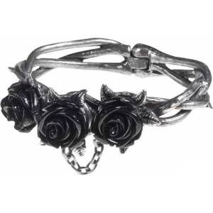 Alchemy gothic Гривна ALCHEMY GOTHIC - Wild Черна роза - A125