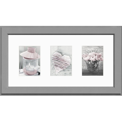 STYLER Рамка за 3 снимки Malmo сива (RA-13911)