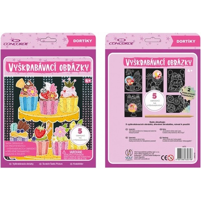 Vyškrabovacie obrázky Torty