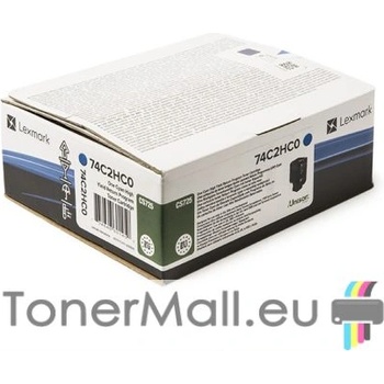 Lexmark Оригинална тонер касета LEXMARK 74C2HC0 Cyan