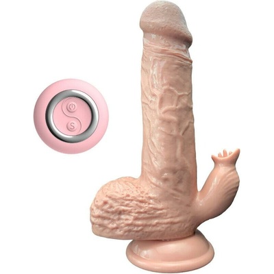 Armony Realistic & Thrusting Dildo With Tongue Stimulator 19 Cm