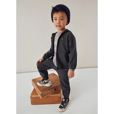 Mayoral Анцуг в тъмно сив цвят с широк панталон и суичър с качулка за мини момче Mayoral (НЕ Е ВАТИРАН)