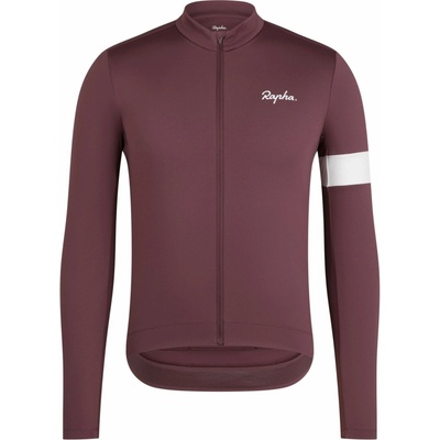 Rapha Men's Core Thermal Long Sleeve Jersey huckleberry white alyssum
