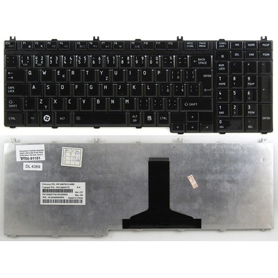 česká klávesnice Toshiba Satellite A500 L350 L500 P100 P200 P300 černá CZ lesklá – Zboží Živě
