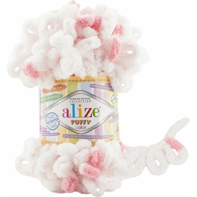 Alize příze Puffy color 6492 jemná růžová, světle růžová