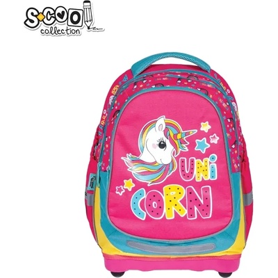 S-Cool Ученическа анатомична раница scool unicorn