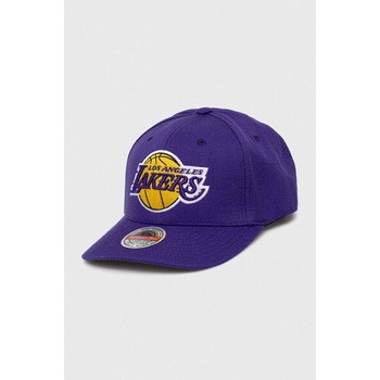 Mitchell&Ness Шапка с козирка с вълна Mitchell&Ness Los Angeles Lakers в лилаво с апликация (HHSS3257.LALYYPPPPUR)