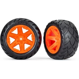Traxxas колело 2.8", джанта RXT оранжев, гума Anaconda (2WD задни) (2)