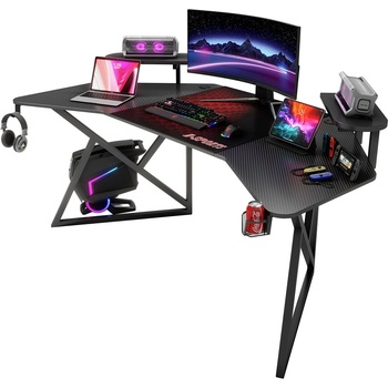 Геймърско бюро No brand D2204, 5 в 1, Черен - 74005 (74005)