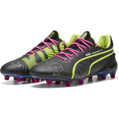 PUMA Футболни бутонки Puma Mens PUMA King Ultimate Firm Ground Football Boots - Black/Lime/Pink