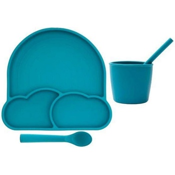 Премиум силиконов комплект 4 части за хранене с вакуумна сис (8684508800274)