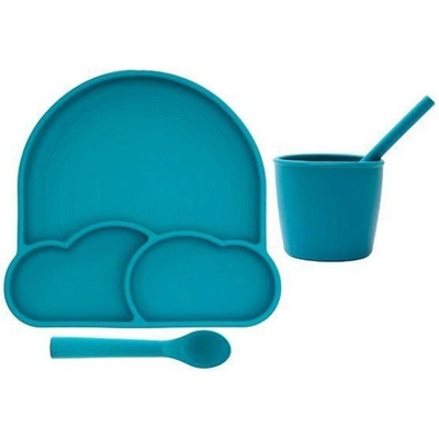 Премиум силиконов комплект 4 части за хранене с вакуумна сис (8684508800274)