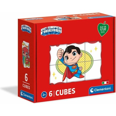 CLEMENTONI Play For Future Obrázkové kostky Superpřátelé, 6 kostek