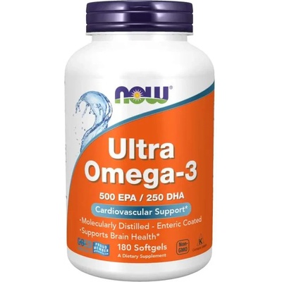 NOW Ultra Omega-3, 180 капсули, Now