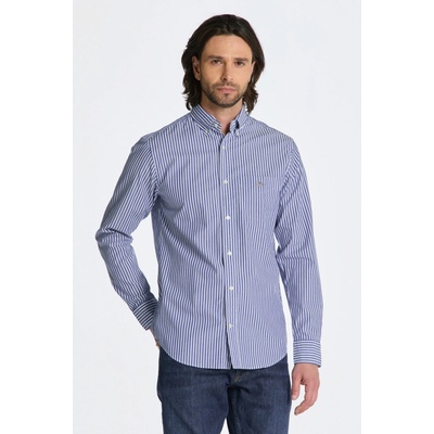 Gant košeľa reg poplin stripe shirt modrá
