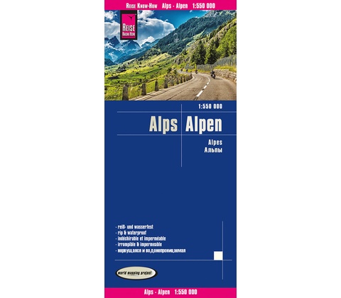 Alpy mapa odolná