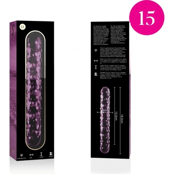 Nebula Series by Ibiza Стъклено розово дилдо модел 15 nebula 18.5 см