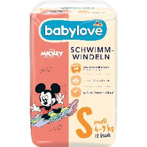 babylove Пелени за плуване, размер S (4-9 kg), 12 бр (1648963)
