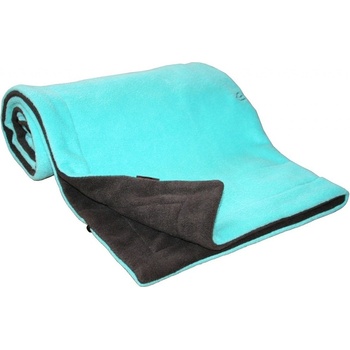 Emitex deka fleece bez výšivky antracit aqua