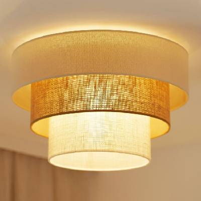 Brilagi таванно осветително DENVER LUNETA 1xE27/15W/230V Ø45 беж/кафяв/крем (BG1141)