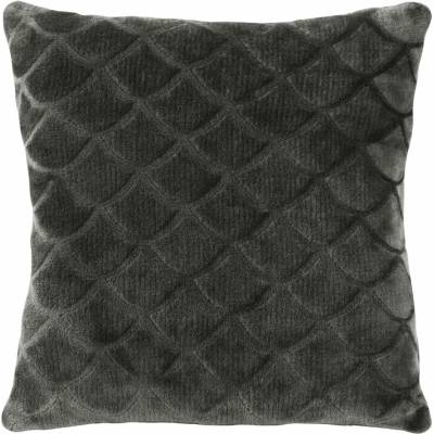 Takoy Povlak na polštář 40x40 cm grafitový, dekorovaný vzorem rybích šupin MERY DESIGN 91-HF-367421 | 40 x 40 cm