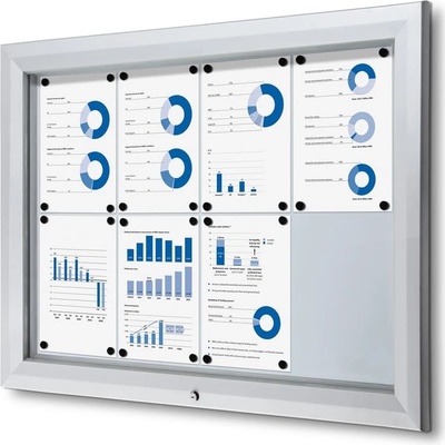 Jansen Display Venkovní uzamykatelná informační vitrína 8 x A4 – Zboží Živě