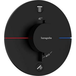 Hansgrohe ShowerSelect Comfort - Скрит термостатен кран, за 2 уреда, черен мат 15556670 (15556670)