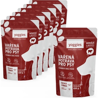 Yoggies hovězí maso s quinoou a kloubní výživou 7 x 650 g