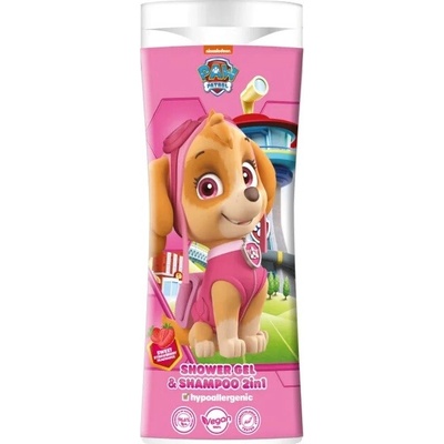 Paw Patrol pena do kúpeľa a šampón 2v1 ružová 300 ml