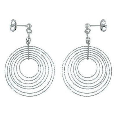 Infinitysilver stříbrné visací náušnice kroužky SE221567