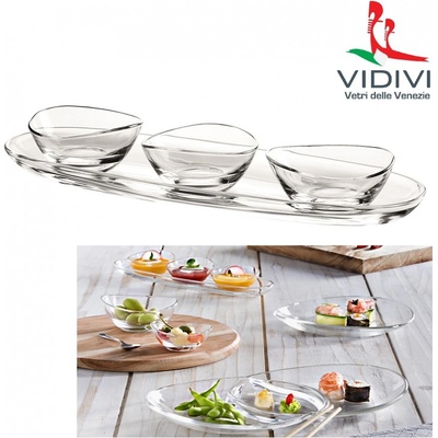 Vivaldi servírovací set Papaya 1xpodnos 30x9,5cm plus 3xmiska 0,07 l 8cm – Hledejceny.cz
