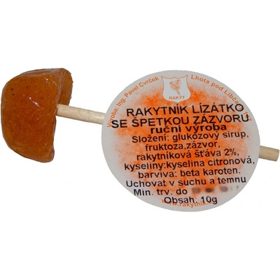 Cvrček Rakytník lízátko se špetkou zázvoru 10 g