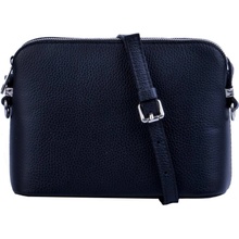 MaxFly malá kožená crossbody kabelka 5232 černá