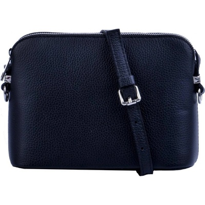 MaxFly malá kožená crossbody kabelka 5232 černá