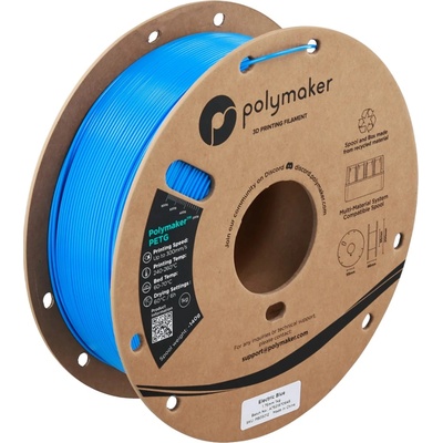 Polymaker PETG филамент Polymaker PETG, 1.75 mm, 1.0 kg, Electric Blue