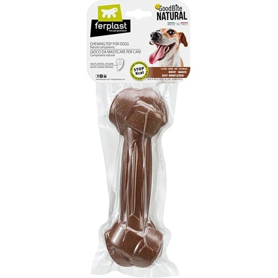 Ferplast GoodBite Natural XXL - Лакомство за кучета - кокал за дъвчене от царевично нишесте с телешко 1 брой- 24. 5см. 420 гр