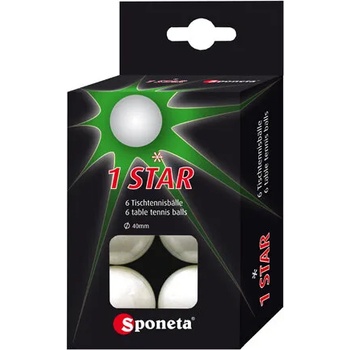 SPONETA Топчета за тенис на маса sponeta 1 star, 6 бр
