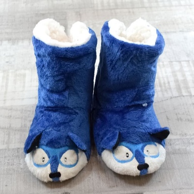 Detské topánky modré papuče MONKY