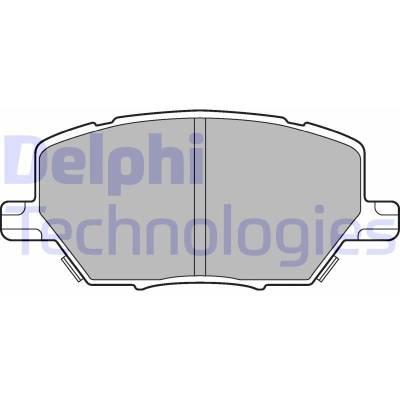 Sada brzdových destiček, kotoučová brzda DELPHI LP3184
