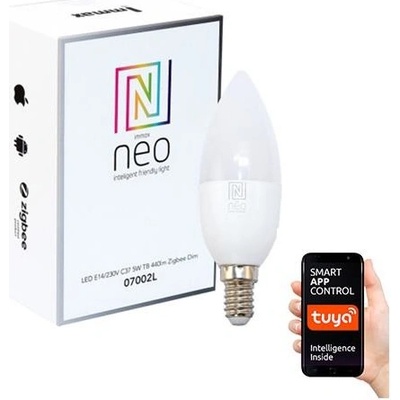 Immax Smart žiarovka LED E14 5W teplá biela NEO ZigBee 07002L