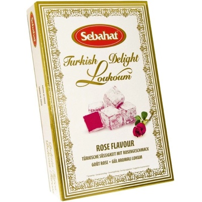 Lokum růže Gül aromali lokum SEBAHAT 250 g