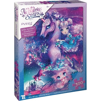 Nebulous Stars Пъзел с брокат Nebulous Stars от 300 части - Небулия с еднорог (N11671)