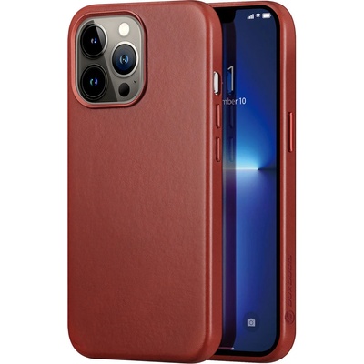 Dux Ducis кейс Наполи iPhone 13 Pro кожено покритие (Съвместим с MagSafe), червен (KXG0034569)