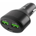  За кола Natec Coney (NUC-1981), от автомобилна запалка към 2x USB-A(ж), 1x USB-C(ж), 20V/3A, черно, PD 3.0, 84W