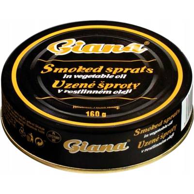 Giana Údené šproty v rastlinnom oleji 160g Giana 0,16 kg